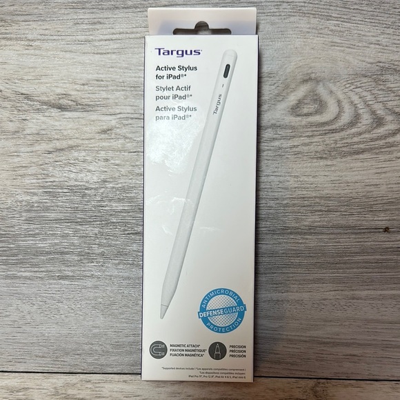 Targus - Antimicrobial Active Stylus for iPad - White Brand New - Picture 1 of 16